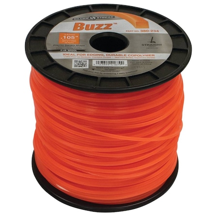 Stens Buzz Trimmer Line, Orange 0.105 In. X 571 Ft. 380-234